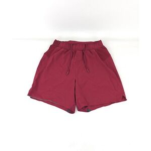Lululemon Surge Short 6" Inseam with Liner Shorts Men's Red Size Small